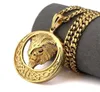 Bijoux de haute qualité Authentiques pendentif Lion Gold 18K Totem Golden Male Femelle Fashion Hip Hop Collier Chaîne A1849527179