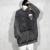 Sweats à capuche masculine Sweatshirts Hip Hop Hop Hop Mens Sweatshirt Punk Graphic 90 Mens Vintage bon marché Simple Winter Luxury Funny High Quality S Q240506