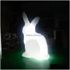 Bolas para caminar 4 mh Conejo inflable Modelo de Conejito de Pascua Invade espacios públicos en todo el mundo con deportes de entrega de entrega de LED al aire libre wa dhbgx