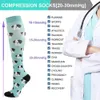 Chaussettes HOSIERY 58 Varicocele Compression chaussettes 20-30 mmhg de grossesse médicale gonflement des chaussettes élastiques sports extérieurs Running Basketball Flight Y240504