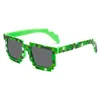 Zonnebril mode zonnebril Creeper Novelty Mozaïek Funny Goggles Boys Girls Pixel Eyewear