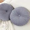 Подушка 40 см бросок для кушетки декоративное 3D тыквенное колесо круглое бархатное диван