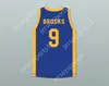 Anpassad Nay Mens Youth/Kids Jimmy Brooks 9 Degrassi Community School Panthers Home Basketball Jersey med Patch Top Stitched S-6XL