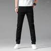 Men's Pants Classic Style Summer Slim Fit White Jeans High Quality Business Fashion Cotton Stretch Denim Brand Trousers