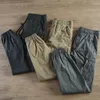 Męskie spodnie 2024 Summer American Strata Szybkie suszące lekkie ładunki swobodne luźne spodnie na kostkę