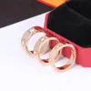 Jóias de anel de ouro de moda de designer para mulheres e homens unissex anel liso Presente casal de amor anel d4f9#