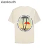 Rhude High End Designer Vêtements pour la mode Sunset Coconut Coconut Letter Impression Tshirt à manches courtes pour hommes et femmes