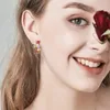 Boucles d'oreilles étalon 1pair luxueux de luxe boho boucle d'oreille de zircon vintage pour les femmes Fashion Exquise Saint Valentin Cadeaux