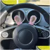 Auto Tissue Box Neues schönes Kaninchenohr für Rückspiegeldekor 3D Funny Cat Bunny Ohrs P Aufkleber Dachdekoration Drop Lieferung Auto DHHT6