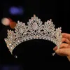 Jóias para cabelos de casamento ITACAZZO CABEÇA NA CABELA Uma menina colorida Coroa de casamento de ponta de mar clássico Tiaras