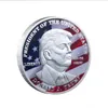 Trump Pamiątkowy moneta Bitcoin Wirtualna moneta Pure Silver Pamięci Medal Pamiątkowy Moneta Moneta Moneta Monety