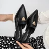 Slippers surdimensionnées Baotou moitié pour les femmes 2024 talons épaiss