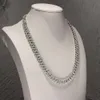 Kettingen voor mannen 10 mm hiphop sieraden vvs moissaniet diamant cuban link ketting zilveren ijsketen