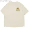T-shirts de concepteur Rhuder de haute qualité de haute qualité Meichao Club Emblem Letter Banner Print High Street Loose Round Round Cou Short Tshirt Mens Womens with 1: 1 Logo