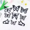 3PCS Candles Colorful Butterfly Birthday Happy Cake Decoration for Wedding Beauty Valentines Day Mothers Day Fairy Birthday Dressing