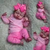 Куклы 50см уже закончили Reborn Baby Loulou Sleep Doll Soft Body Lifelie Therck Skin с видимыми венами куклы ручной работы для детей