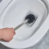 Spazzole maniglia lunga in acciaio inossidabile e silicone spazzola per la spazzola per la pulizia del bagno e spazzola per il bagno per gli accessori per il bagno