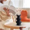 Vaser keramisk blomma vas elegant minimalism modern dekorativ enkel för skåp hyll skrivbord mittstycke bröllop drop leverans dhrv3