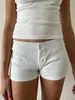 Short féminin Coton Coton Solid Home garçon été trois boutons patchwork élastique taille pantte pantalon doux sweet mignon sous-vêtements