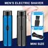 Elektrische Shavers Mini Mens Electric Razor Travel Home USB opladen draagbare scheermessenbaard baard scheermeswasteerbaar home trimmen scheermesje y240503