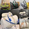 Tassen hoogwaardige productontwerper tas plunje tas mannen en vrouwen mode reistas gecoate canvas lederen hand bill schouder crossbody b b