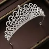 Jóias de cabelo de casamento ITACAZZO CABEÇA CABELA PRIMEIRA CORAÇÃO LUZULOUS LUZULOUS Ladies Tiaras de noiva clássicas