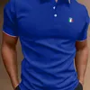 Tops de polo en coton en coton d'été pour hommes