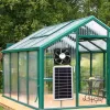 Accessoires Solar Panel angetriebener Lüfterlüftungsanlatator 30W Ableitungslüfter Außenlüftungsausrüstung für Greenhouse Wohnmobil House Hühnerhaus