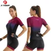 Ziger Women Cycling Jersey sets d'été triathlon à manches courtes à manches sexy