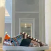 Designer Classic Gli addestratori adorano sneakers in pelle scarpe da marca di marca ricamato python100% uomo donna donna nuovo colore usi 5-13,5 con scatola n.