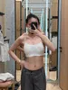 Дизайнер LL Tops Sexy Women Yoga Sport Underwear Flow Bra Cups Sports с грудными подушками для внешней ношения