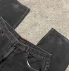Джинсы Y2K Мужчины Harajuku ретро готические вышивающие крыло мешкоидные джинсы винтажные джинсы панк хип -хоп готические пленки на улицу 240429