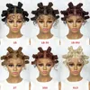 Blondynka Blond Bantu Pletające bez węzła Braids Syntetyczne plecione bułki Pełne koronkowe afrykańskie włosy dla czarnych kobiet 240430