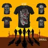 P..P New Skull Men's T-shirt Fashionable Cowboy Cowboy Skull Match T-shirt Designer T-shirt Street Hip Hop Sleeve Clain Asie taille M-3XL