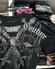 T-shirts masculins Tshirt gothique nouveau Y2K Harajuku Hip Hop Skull Match surdimension