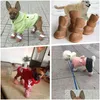 Appareils pour chiens 4pcs Chaussures pour animaux