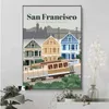 RS International Metropolitan Tourisme Affiche Toivas Imprimés Résumé City Traveling Wall Art Decor Hôtel Room Ravel Mur Decoration J240505