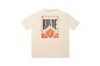 Högkvalitativ original Rhuder Designer T Shirts High Street Tee Letter Printed Mens Womens Casual Round Neck Kortärmad T-shirt med 1: 1-logotyp