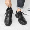 Chaussures habillées Black Labour Protection des hommes Boys de fête élégante Cuir Casual Work Chef Men