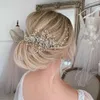 Hochzeitshaarschmuck Itacazzo Braut Kopfwege Mode Hochzeitshaar Kamm exquisites Haarband geeignet für Frauen Geburtstagsfeier Prom Accessoires