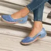 Sandálias cunhas Casual Mulher vintage Hollow Out Slip on Sewing Ladies Sandal Shoes Sapatos zapatos Muje Summer 2024