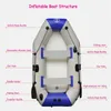 Bateaux de pêche professionnels 0,7 mm d'épaisseur en PVC de bateau gonflable ensemble de terrasse aérienne bottons en eau sports de kayak en filet à 3 couches