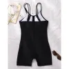 Costume Vigocasey Sexy Femmes One Piece Swimsuit 2023 Solide de maillot de bain noir découpé monokini body produit femelle à fermeture éclair