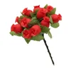 Fleurs décoratives 12heads / faisceau artificiel Silk Rose Long branche bouquet de fausses plantes pour mariage pour la Saint-Valentin Decoration G9W9