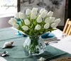 31pcslot PU mini tulipano fiore reale touch sposa fiore bouquet fiori di seta artificiale per decorazione per feste casa 2103173484427