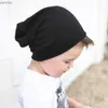 Caps hoeden 2-delige nieuwe babyhoed sjaalset voor jongens en meisjes hiphop hoed herfst zachte elastische bonen hoed katoen pasgeboren hoed warme accessoires wx