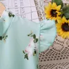 Robes de fille humour ours 2023 filles robe d'été à manches de vol à manches imprimées sans manches