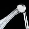 Set ZENBEFE 1PC Pressurized Nozzle Shower Head ABS Bathroom Accessories High Pressure Water Saving Rainfall Chrome Shower Head