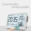 Relógios LCD Medidor eletrônico de temperatura Medidor Eletrônico de alta precisão Hygrômetro de temperatura Clock