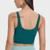 Designer ll-tops sexy women yoga Sport Underwear Bra Sports Vest Fitness Tops Couleur solide Shirts avec tasses amovibles Crops